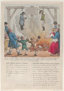 Execution of Two Celebrated Enemies of Old England, November 27, 1813., November 27, 1813. Creator: Thomas Rowlandson