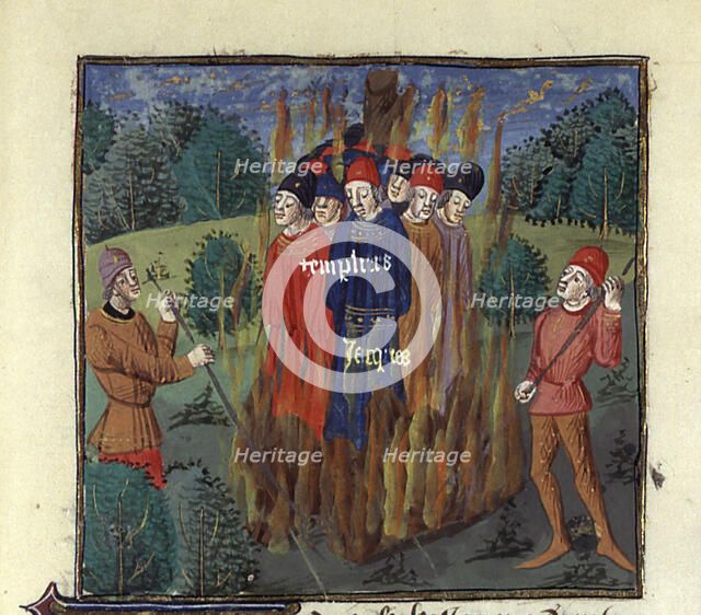 Execution of the Templars, Third Quarter of 15th cen.. Creator: Anonymous.