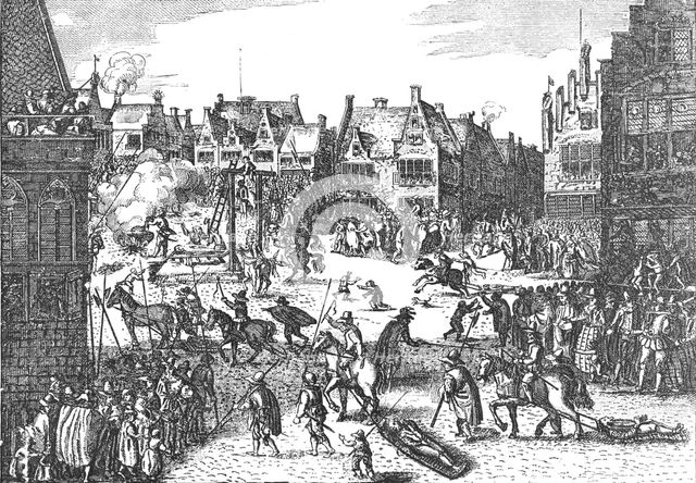 Execution of the Conspirators of the Gunpowder Plot in 1606, 1795 (1897). Artist: Unknown.
