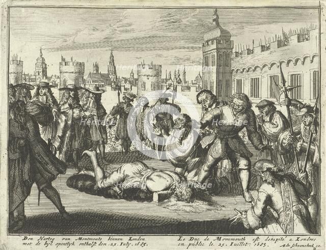 Execution of the Duke of Monmouth, 15th July 1685 (etching) . Creator: Dutch School (17th Century).