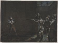 Execution of the Duke dEnghien, 21 March 1804, c. 1870. Creator: Anonymous