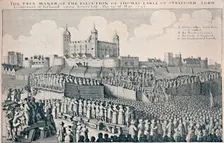 Execution of the Earl of Strafford c1641, (1903). Artist: Wenceslaus Hollar