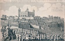 Execution of the Earl of Strafford c1641, (1903). Artist: Wenceslaus Hollar