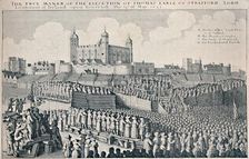 Execution of the Earl of Strafford c1641, (1903). Artist: Wenceslaus Hollar