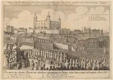 Execution of Thomas Wentworth, 1641. Creator: Wenceslaus Hollar