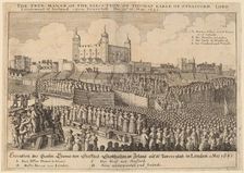 Execution of Thomas Wentworth, 1641. Creator: Wenceslaus Hollar