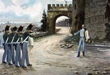 Execution on October 15, 1841 of General Diego de León for his pronouncement in Pamplona. Creator: Bejar Novella, Pablo (1869-1920)