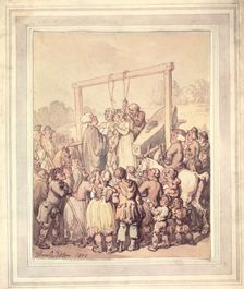 Execution at Tyburn, 1803. Creator: Thomas Rowlandson