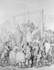 Execution at Tyburn, 1803. Creator: Thomas Rowlandson