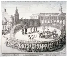 Execution at the Tower of London, 1743. Artist: CM