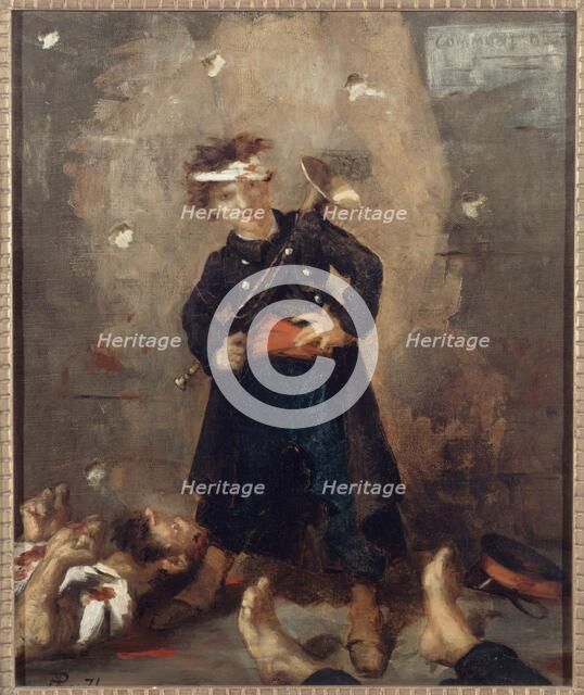 Execution by a trumpeter under the Commune, 1871. Creator: Alfred Philippe Roll.