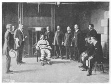 Execution by electric chair, United States, 1898. Creator: Unknown