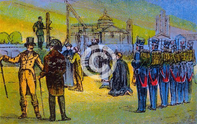 Execution in Barcelona of father Joan Gallifa and his companions in 1809 during the revolution ag…