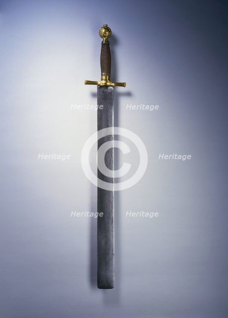 Executioner's Sword, blade dated 1634. Creator: Unknown.