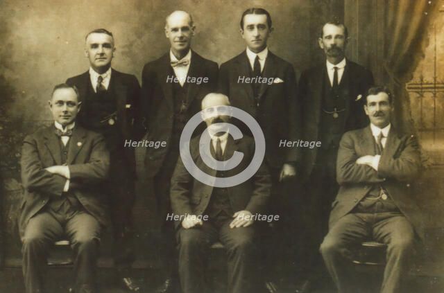 Executive Committee of the Metropolitan Miniature 
Rifle Clubs Union. Creator: Unknown.