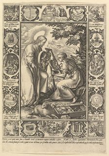 Exemplar Virtutum, from the Allegorical Scenes from the Life of Christ.n.d. Creator: Hendrik Goltzius