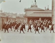 Exercise class, Buckingham Street Girls School, Islington, London, 1906