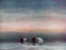 Exercising the Ponies 1911, (1913). Artist: Edward Wilson