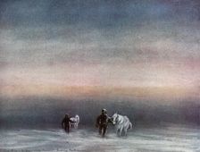 Exercising the Ponies 1911, (1913). Artist: Edward Wilson