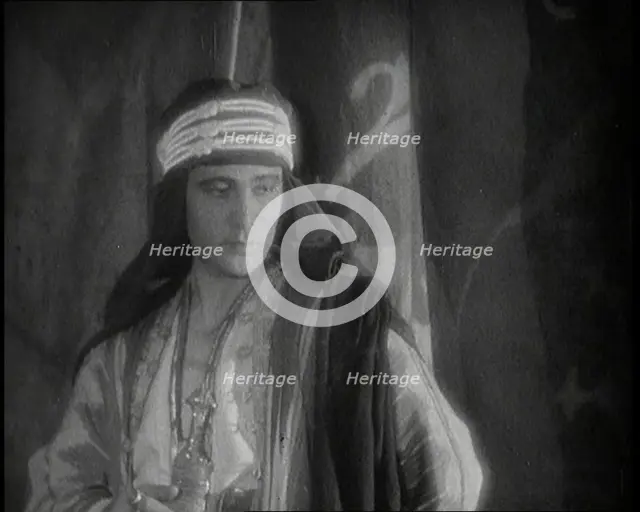 Exerpt from 'The Son of the Sheik' Starring Actors Vilma Banky and Rudolph Valentino, 1926. Creator: British Pathe Ltd.