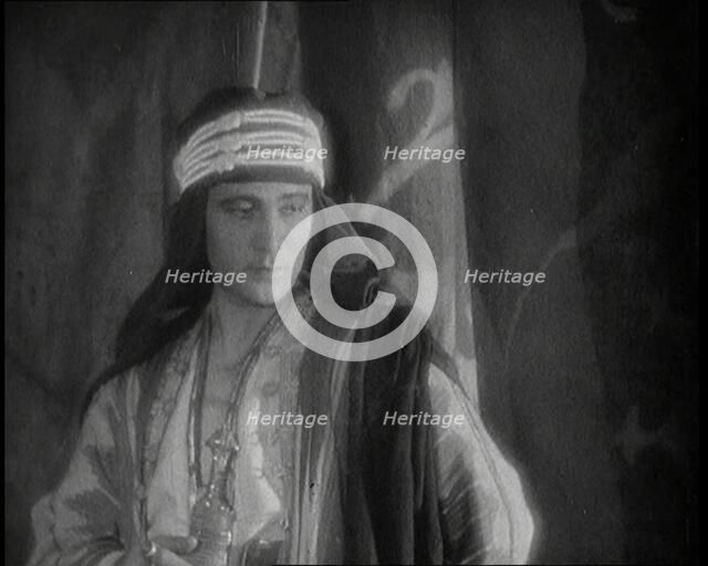 Exerpt from 'The Son of the Sheik' Starring Actors Vilma Banky and Rudolph Valentino, 1926. Creator: British Pathe Ltd.