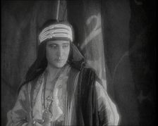 Exerpt from The Son of the Sheik Starring Actors Vilma Banky and Rudolph Valentino, 1926. Creator: British Pathe Ltd