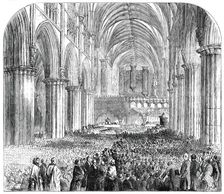 Exeter Cathedral - Anniversary of the Societies for Promoting Christian Knowledge..., 1850. Creator: Unknown