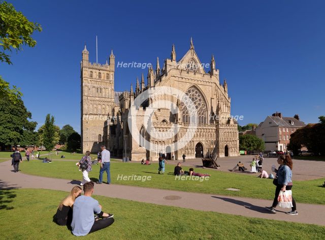 Exeter Cathedral, Devon, c2010-c2018. Creator: James O Davies.