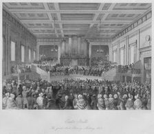 Exeter Hall. The great Anti-Slavery Meeting, 1841 c1841. Artist: Henry Melville