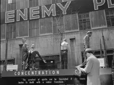 Exhibit at the outdoor exhibition entitled "The Nature of the Enemy,"..., New York, 1943. Creator: Gordon Parks