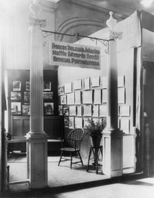 Exhibit display area for architectural photographs by "Frances Benjamin Johnston...", c1910 - c1912. Creator: Frances Benjamin Johnston