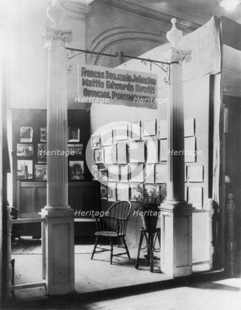 Exhibit display area for architectural photographs by "Frances Benjamin Johnston...", c1910 - c1912. Creator: Frances Benjamin Johnston.