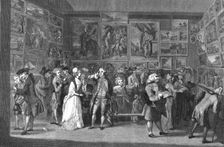 Exhibition at the Royal Academy, Pall Mall, 1771 1886. Creator: Unknown
