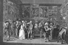 Exhibition at the Royal Academy, Pall Mall, 1771 1886. Creator: Unknown