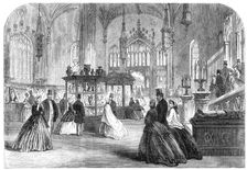Exhibition at Alton Towers...in aid of the Wedgwood Institute...the Octagon Room, 1865. Creator: Unknown