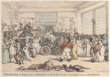 Exhibition at Bullock's Museum of Bonaparte's Carriage Taken at Waterloo, Janu..., January 10, 1816. Creator: Thomas Rowlandson