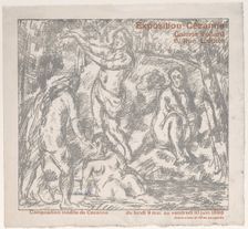 Exhibition Catalogue Cover for a Cézanne show at the Galerie Vollard (May 9-June 10, 1898)..., 1898. Creator: Paul Cezanne