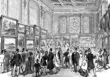 Exhibition of the City of London Society of Artists in Skinners Hall, Cannon-Street, 1880. Creator: Unknown