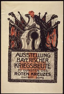 Exhibition of the Bavarian war spoils to benefit the Red Cross, 1915. Artist: Stuck, Franz, Ritter von (1863-1928)