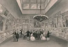 Exhibition of the Royal Academy. - Private View c1844. Creator: William Radclyffe
