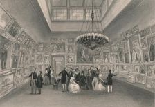 Exhibition of the Royal Academy. - Private View c1844. Creator: William Radclyffe