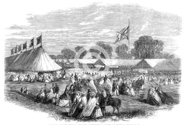 Exhibition of the West of England Agricultural Society at Clifton, 1864. Creator: Unknown.