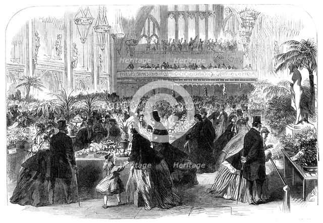Exhibition of the United Horticultural Society at Guildhall, 1865. Creator: Unknown.