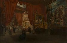 Exhibition of works by Eugène Delacroix, at the Martinet gallery, boulevard des..., 1864. Creator: Albertini, Ed. (active ca 1864)