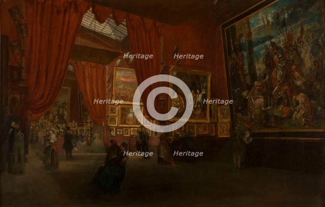 Exhibition of works by Eugène Delacroix, at the Martinet gallery, boulevard des..., 1864. Creator: Albertini, Ed. (active ca 1864).