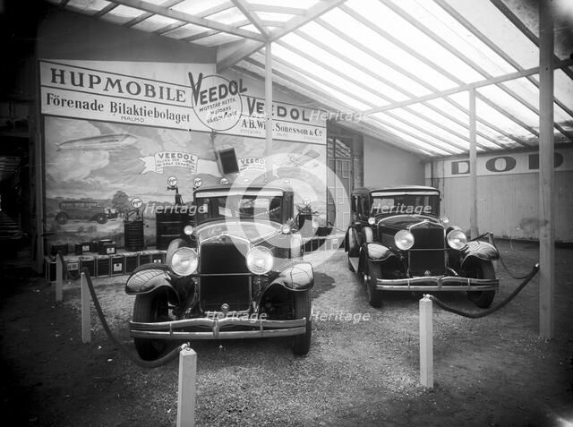 Exhibition of American Hupmobile cars, Landskrona, Sweden, 1920. Artist: Unknown