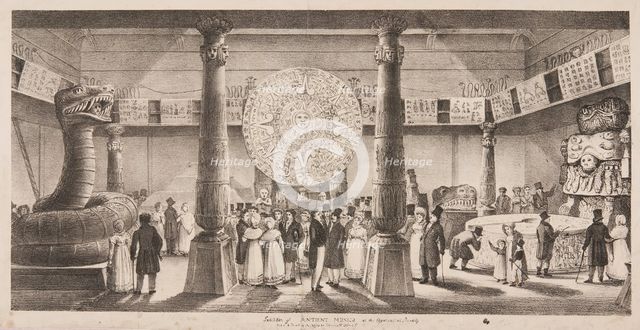 Exhibition of Antient [sic] Mexico at the Egyptian Hall, Piccadilly, c1824.  Creator: Unknown.