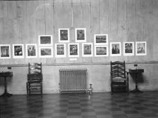 Exhibition of Arnold Genthe photographs at the Guild Hall, East Hampton, Long Island, 1933. Creator: Arnold Genthe