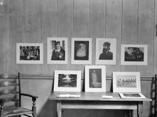 Exhibition of Arnold Genthe photographs at the Guild Hall, East Hampton, Long Island, 1933. Creator: Arnold Genthe