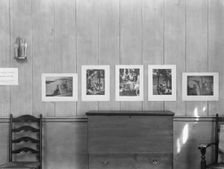 Exhibition of Arnold Genthe photographs at the Guild Hall, East Hampton, Long Island, 1933. Creator: Arnold Genthe